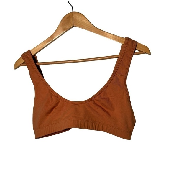 NWOT AERIE ORANGE  SCOOP NECK BRALETTE L - Picture 1 of 5
